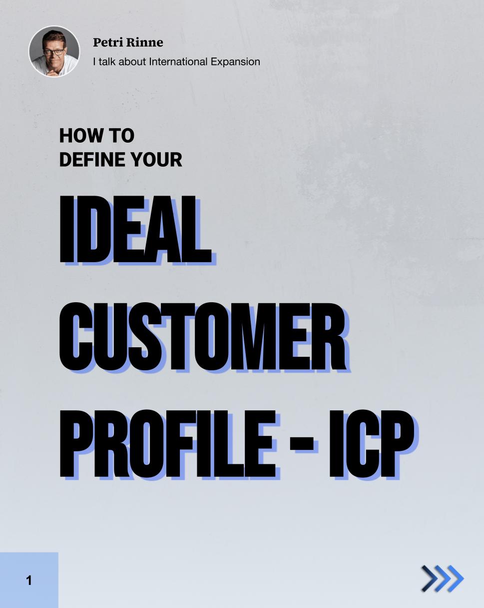 How to define your ICP