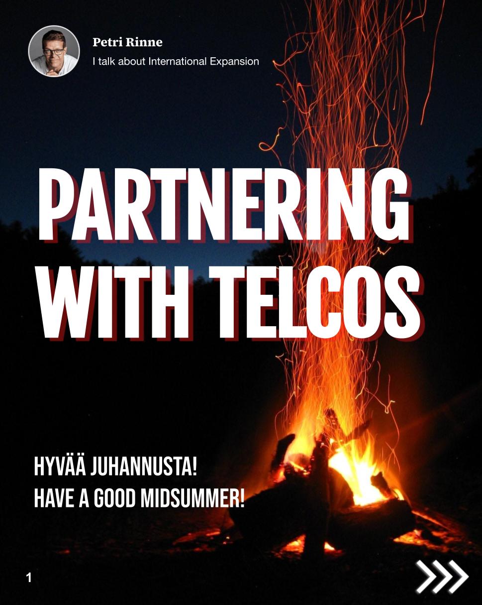 Partnering with telcos